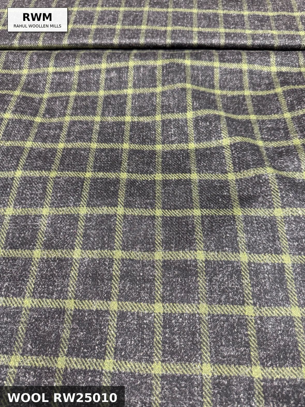 Charcoal Lime Windowpane